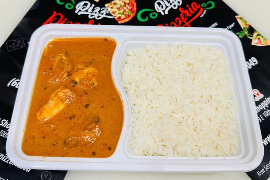 Butter Chicken or Paneer Rice